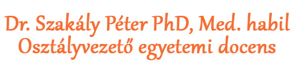 Dr. Szakály Péter PhD, Med. habil osztályvezető egyetemi docens